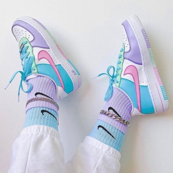 Nike custom BUNDLE of hand dyed crew socks - Picture 3 of 4